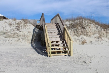 Steps to Beach From Home