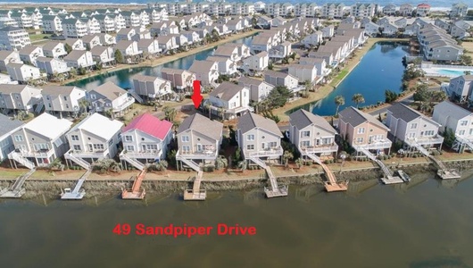 Aerial of 49 Sandpiper Drive 