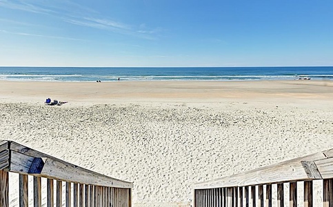 Beach in Front of the Islander Villas Pool