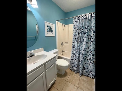 Bathroom 2 Opens to Hallway Tub/Shower Combo