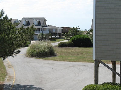 View to Beach Access From Deck