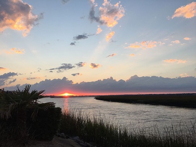 Sunset From Ocean Point Community Dock