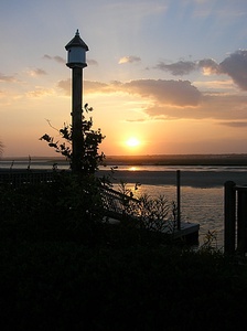 Sunset View Over the Sound