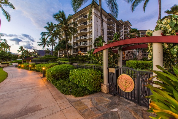 The resort exclusive beach access for guests.