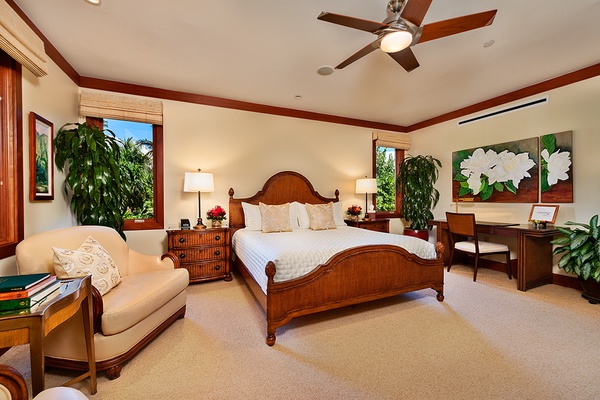 A201 Royal Ilima - The Ocean Front and Beach Front View Primary Bedroom Suite...