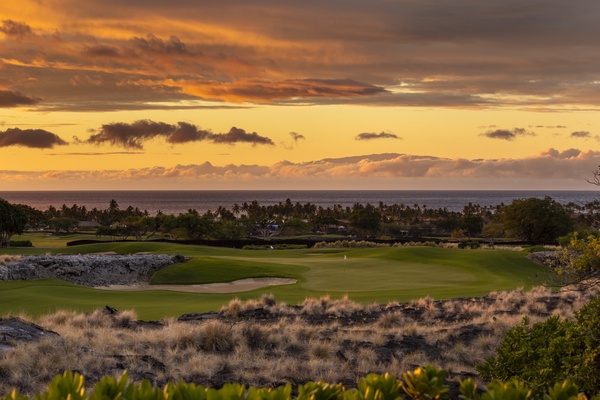 Relax as you watch the clouds roll over the island of Maui during golden hour