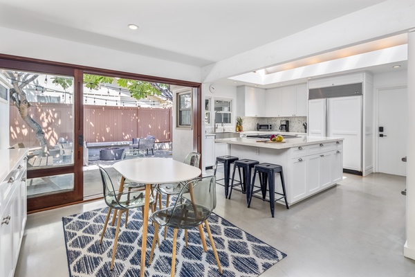 Newly remodeled kitchen with top of the line appliances.