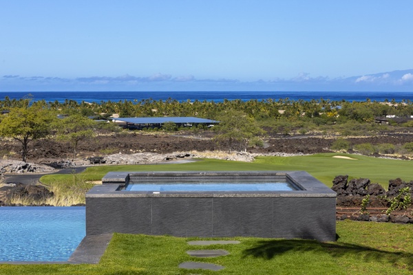 The perfect view from the spa area after your busy day exploring.