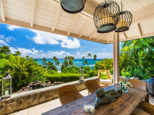 Outside Lanai and Dining with Ocean Views