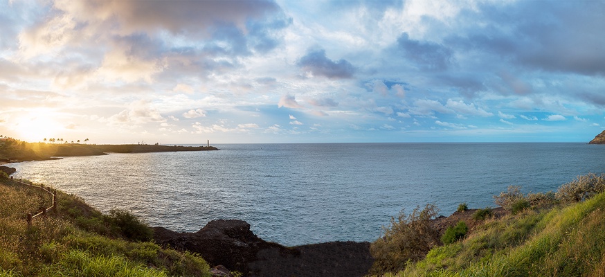 A panoramic view from one of the residences.