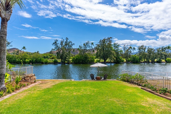 Settled at the end of a serene cul-de-sac, surrounded by lush tropical flora.