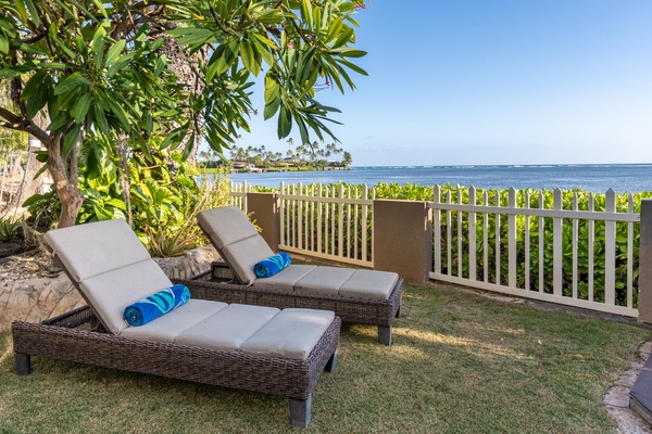 A perfect spot to relax and soak up the Hawaiian sun.