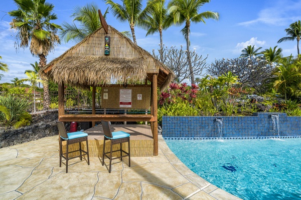 Pool side pergola