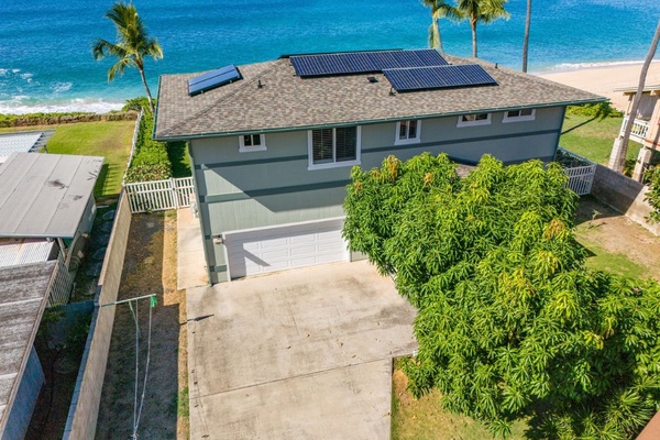 Aerial shot of the front of your home.