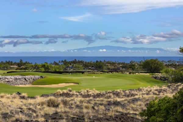 Close up on the view from the property, with Maui across the channel