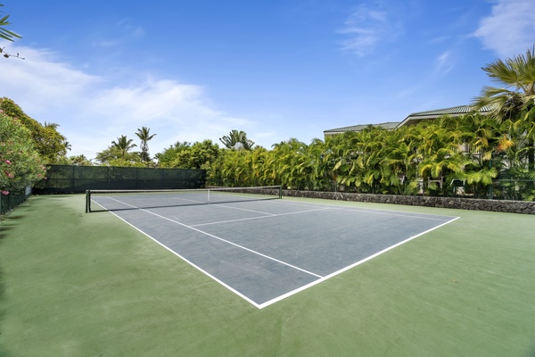 Tennis court for additional workout