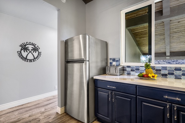 Stainless appliance throughout the kitchen