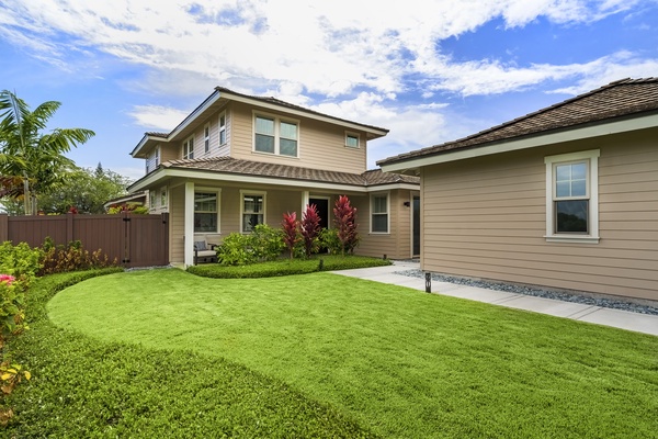 Front view of the home