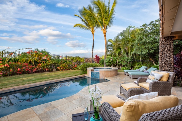 Enjoy relaxation poolside