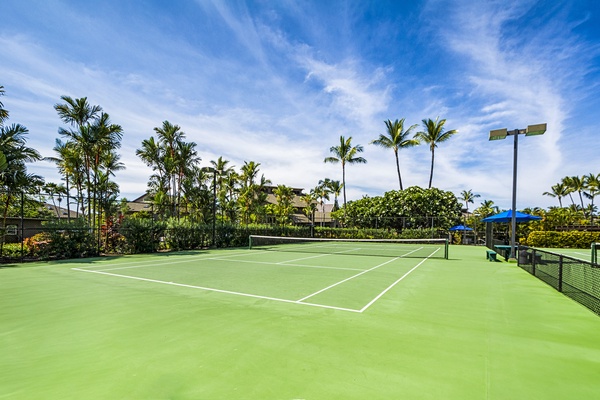 Tennis court at Kanaloa at Kona