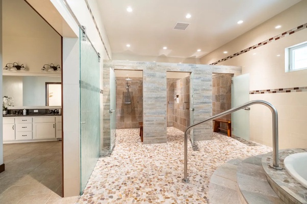 Experience spa-like luxury with private, walk-in showers