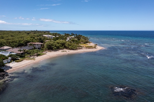 Aerial shot of the location