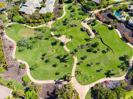 Bird's Eye View of Common Space Out Front