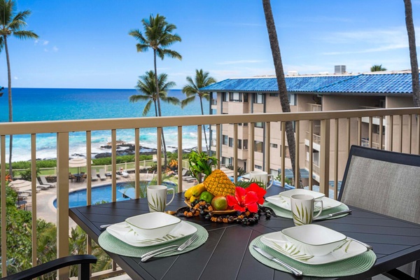 Soak up the natural beauty from the lanai.