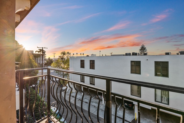 Balcony at the primary bedroom where you can enjoy Cali sunsets