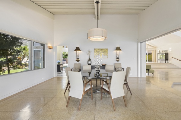 Dining room with Sliding Divider Doors