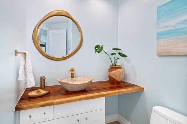 Powder room on the main level