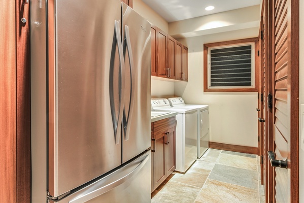 Laundry Room w/ Additional Full Fridge, Sink and Pantry