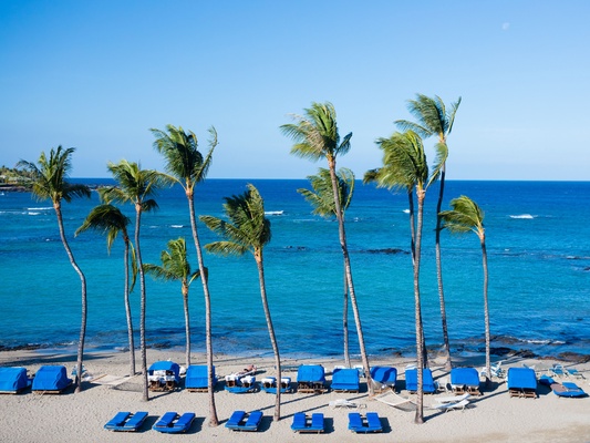 Sun, sand, and relaxation: The perfect spot at our beach lounge.
