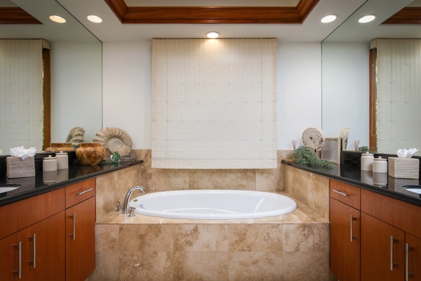 Soak your cares away in this elegant tub.