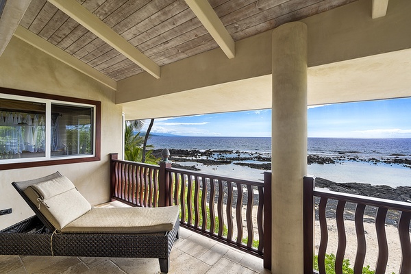 Private Lanai on the top floor off the primary bedroom.