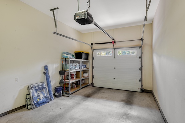 A private garage to secure your ride.