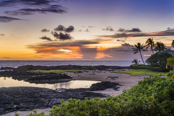 Sunset from the Lanai at Mermaid Cove!