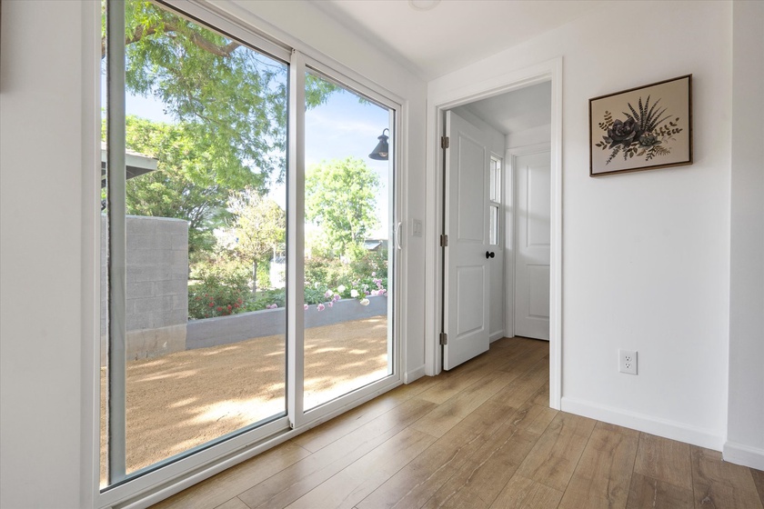 Patio Access with sliding doors