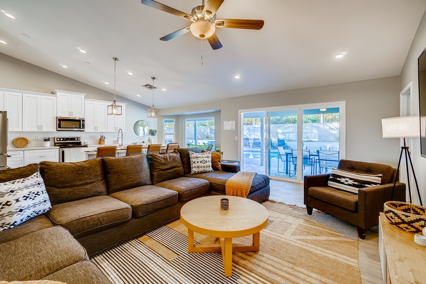 Come inside and enjoy the open concept living area