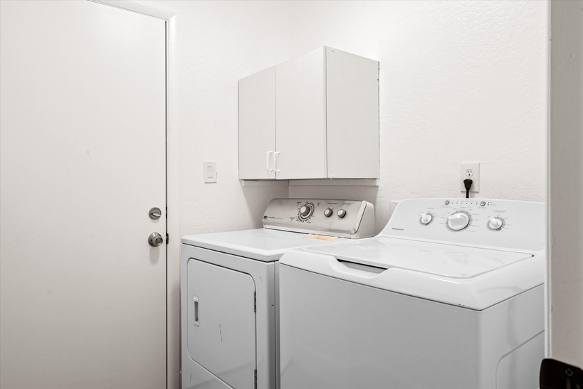 Laundry room to run loads as needed! We provide starter amounts of detergent and dryer sheets!