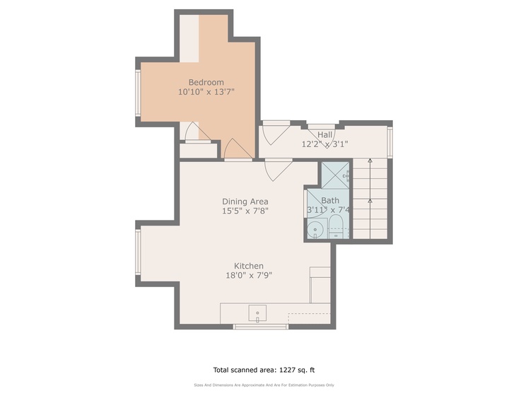 above garage layout