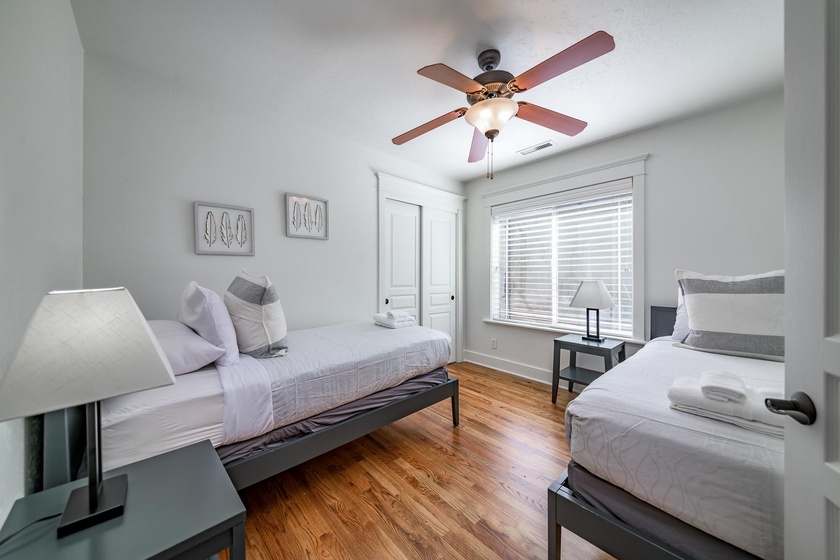 Second Floor Bedroom 2: Two Twin Beds