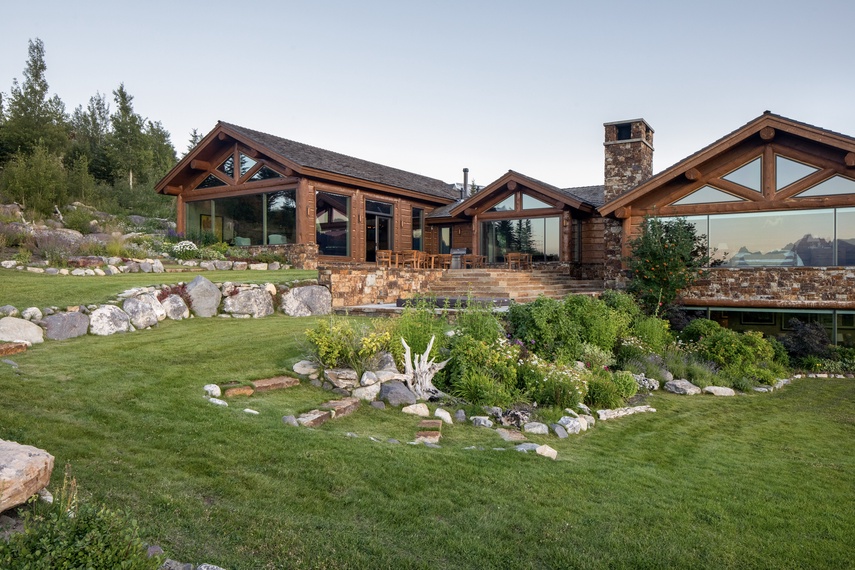 Back Exterior - Teton Perspective - Jackson, WY - Luxury Villa Rental