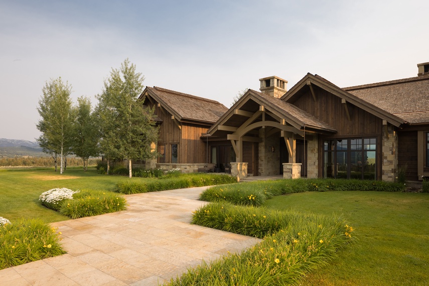 Front Exterior - Last Chance Ranch - Jackson Hole, Wyoming - Luxury Villa Rental