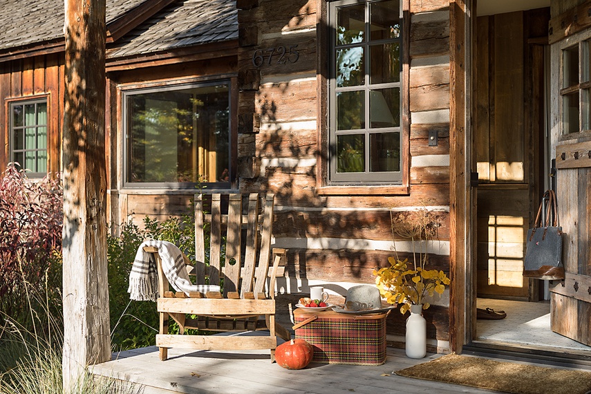 Front Door - Shooting Star Cabin 11 - Teton Village, WY - Luxury Villa Rental