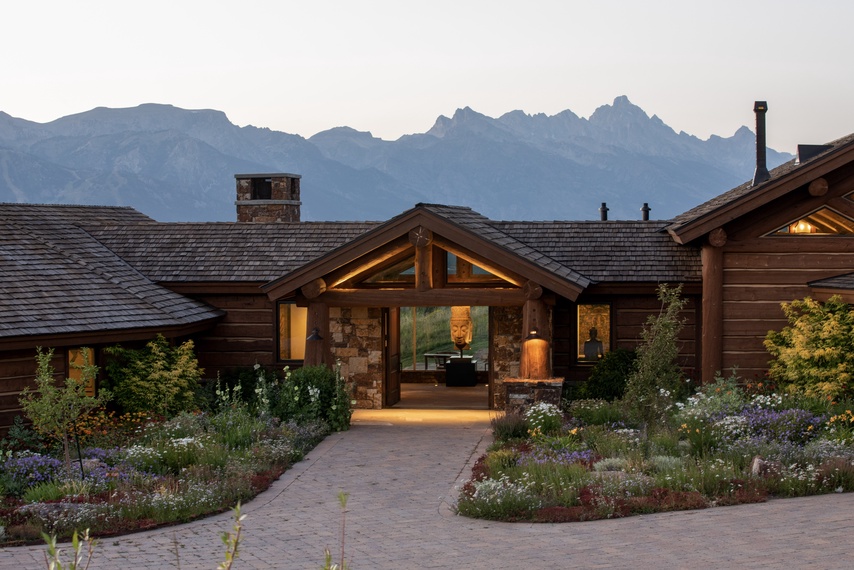 Front Exterior - Teton Perspective - Jackson, WY - Luxury Villa Rental