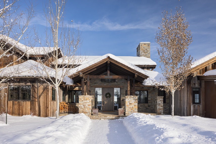 Front Door - Coyote Crossing - Teton Village, WY - Luxury Villa Rental
