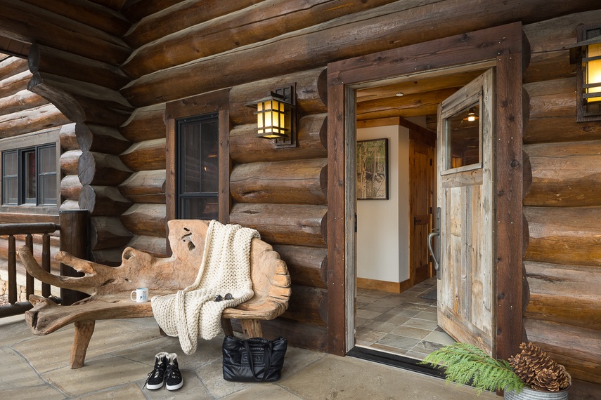 Front Door - Lost in the Woods - Wilson, WY - Luxury Villa Rental