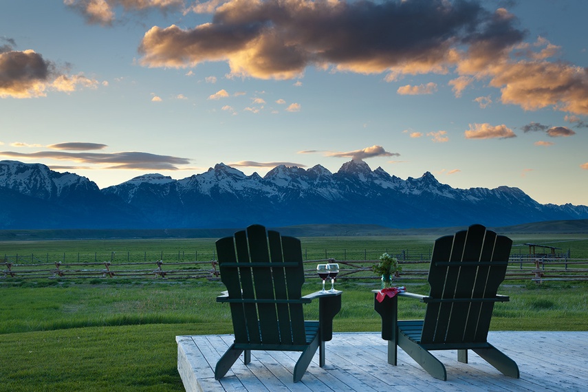 Front Deck - Elk Refuge House -  Jackson Hole, WY - Luxury Vacation Rental