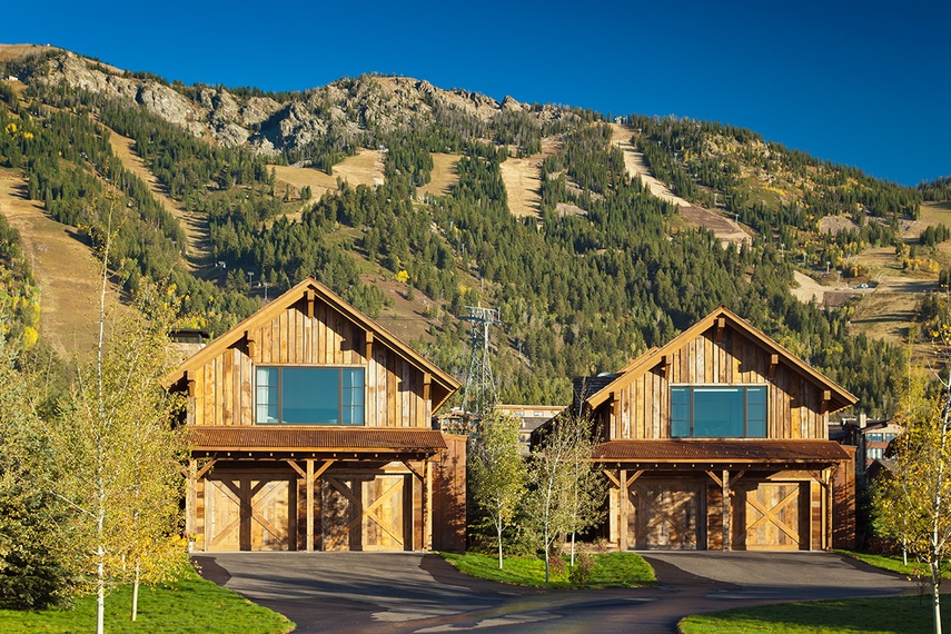Front Exterior - Fish Creek Lodge 02 - Teton Village, WY - Luxury Cabin Rental